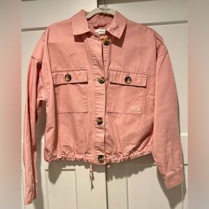 Bershka Women Gathered Details Jacket, Pink, Sz M, NWOT